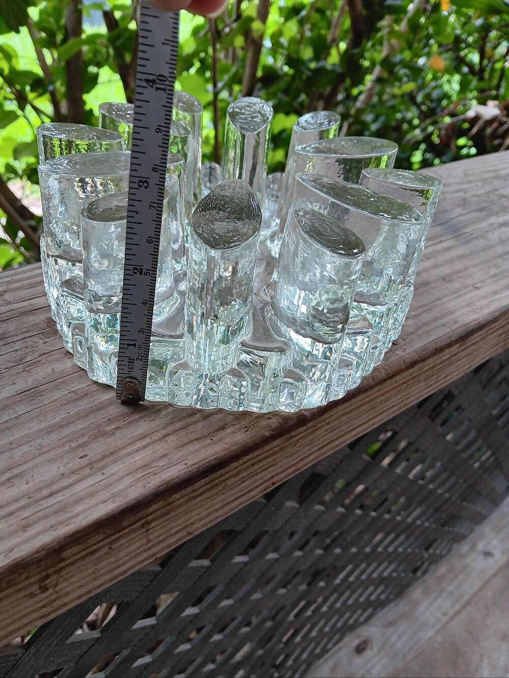 Vintage Bel Mondo Ice Clear Glass Riser - Picture 2 of 5